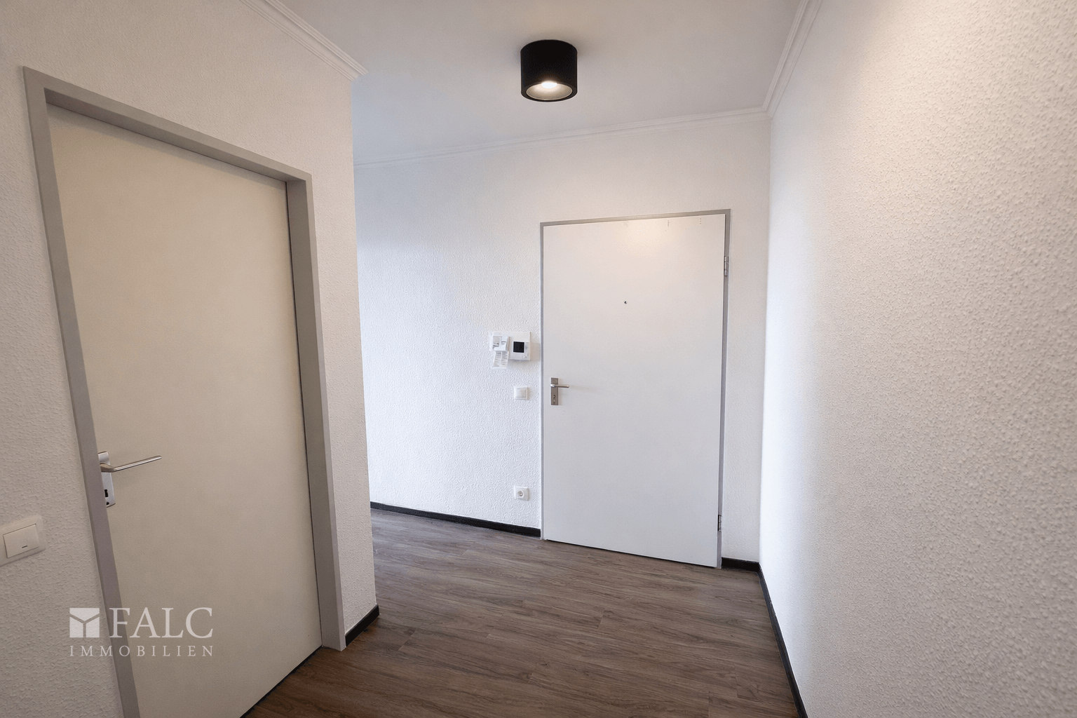 Blick vom Flur auf die Haustür