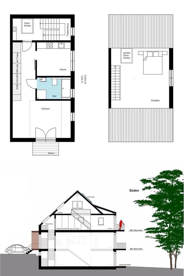 Grundrisse / Gebäudeschnitt