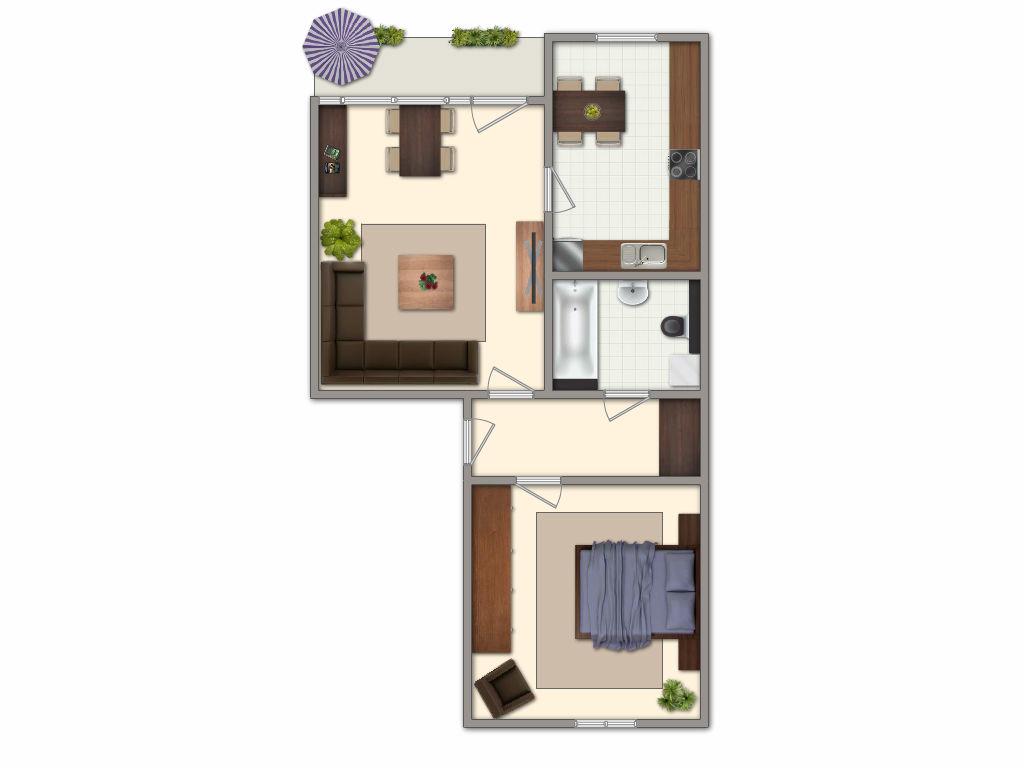 Grundriss 2 Raum rechts