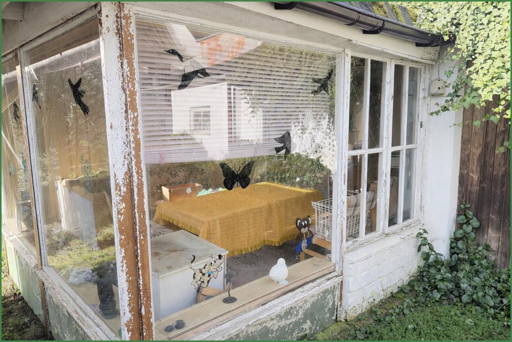Gartenhaus Glaswand