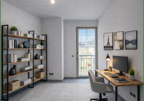 Büro möbliert - KI generiert
