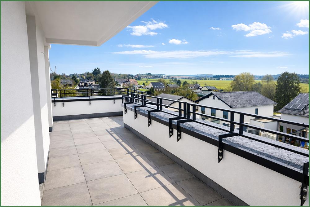 Aussicht vom Balkon