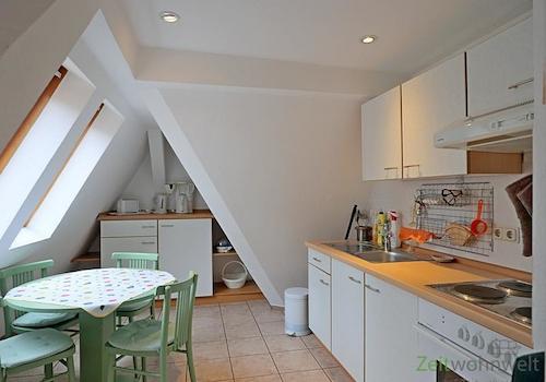 Küche in der Seitennische