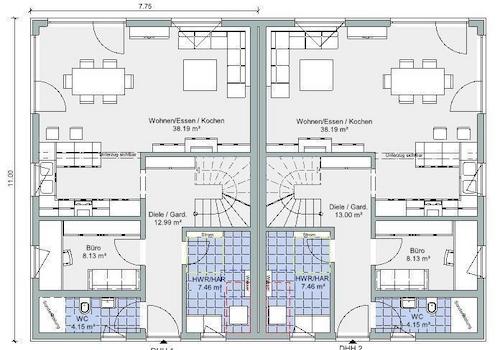 Twin 136 - Erdgeschoss