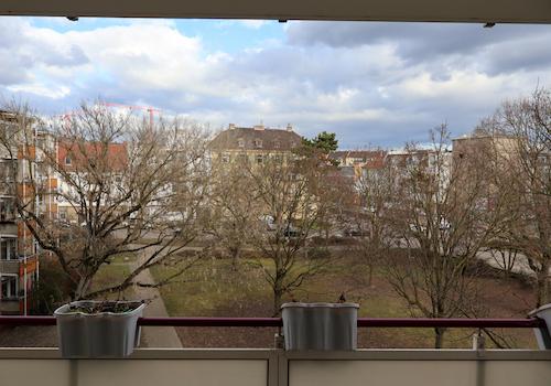 Blick vom Balkon 
