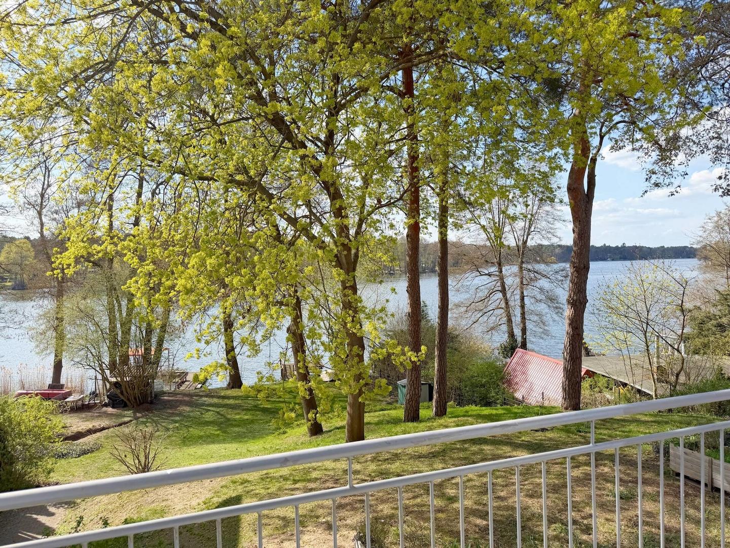 Balkonblick in den Garten