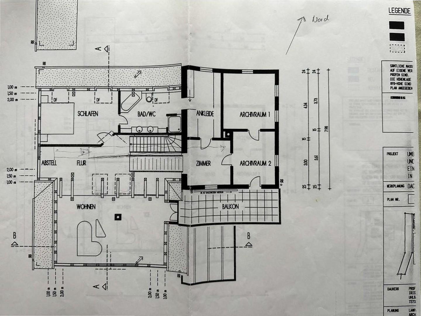 Grundriss Obergeschoß