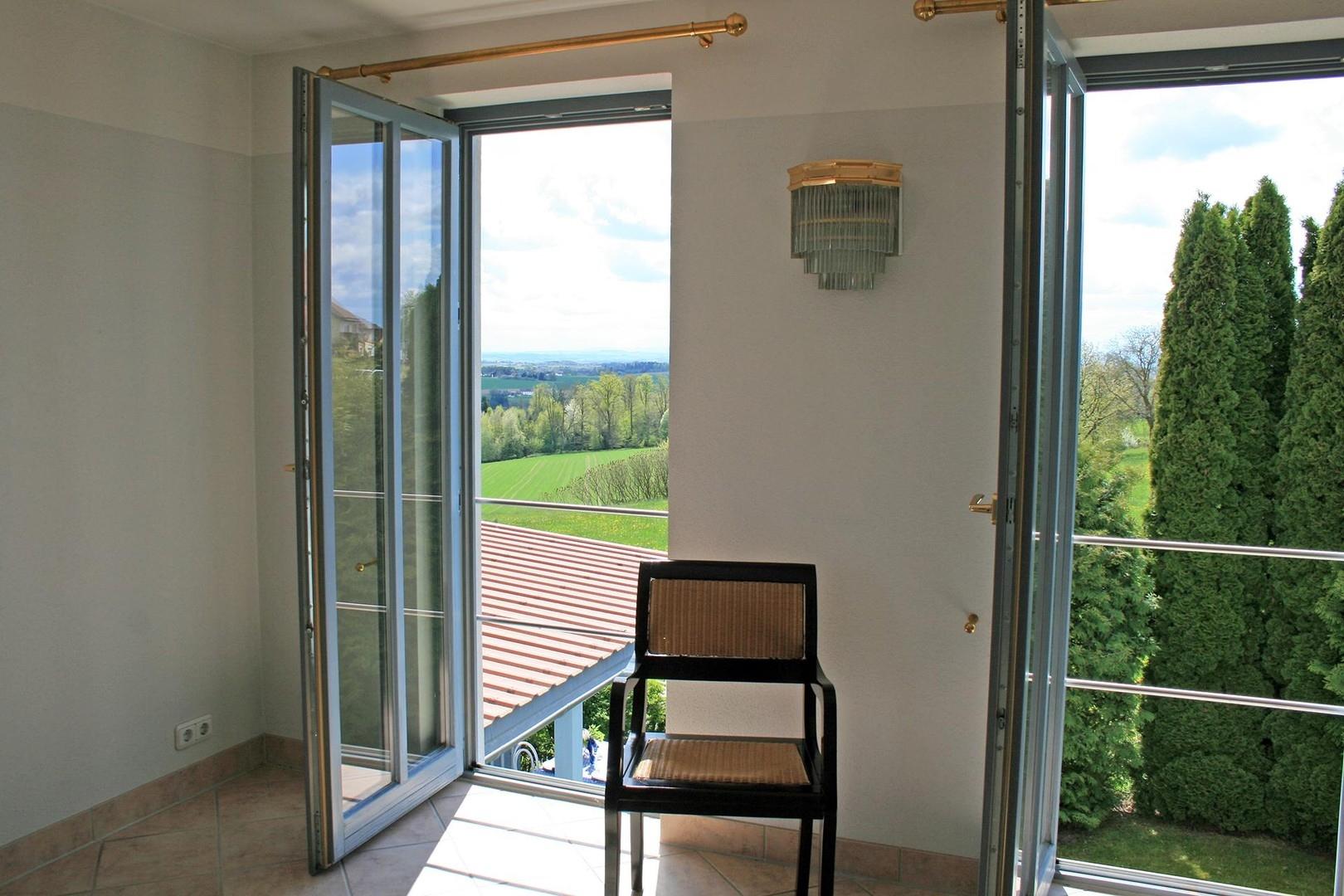 Ausblick vom Schlafzimmer