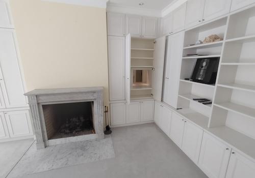 Offener Kamin, Durchreiche