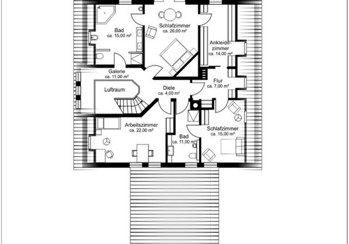 Grundriß Dachgeschoß