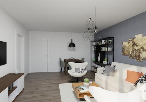 Visualisierung Wohnen-Essen