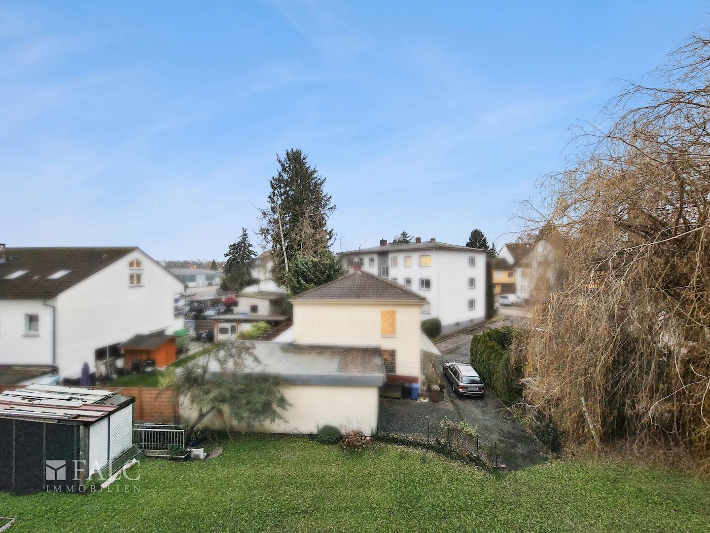Blick vom Balkon