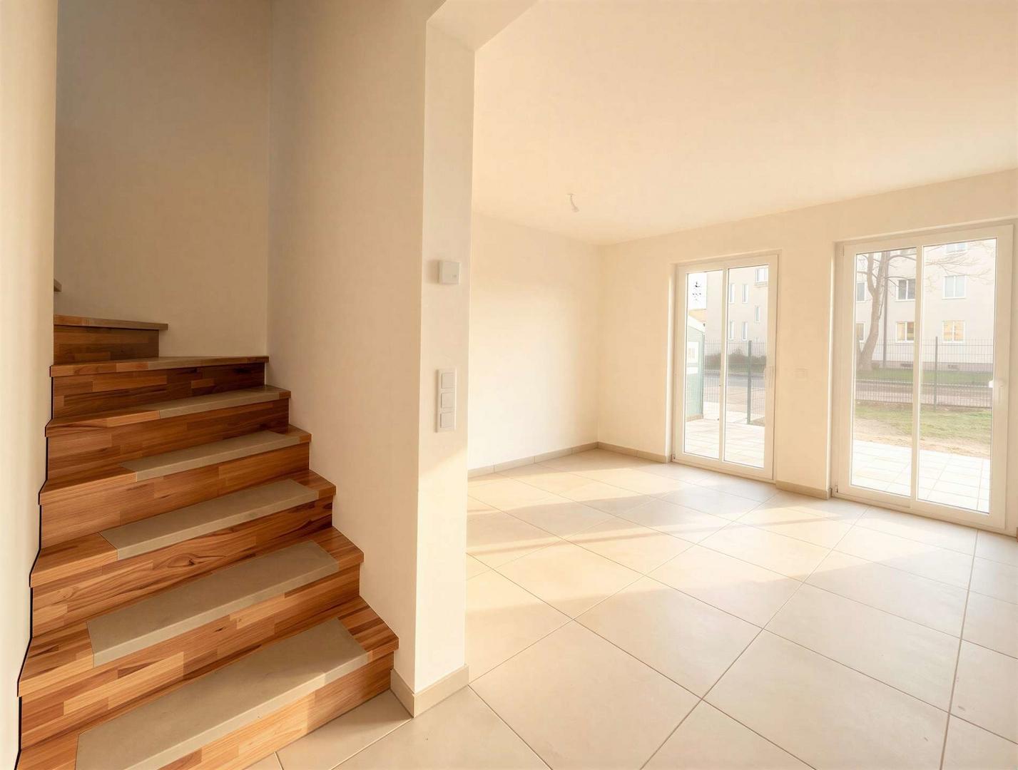 Blick ins Wohnzimmer
