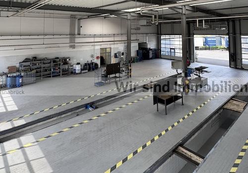Werkstatt mit Grube