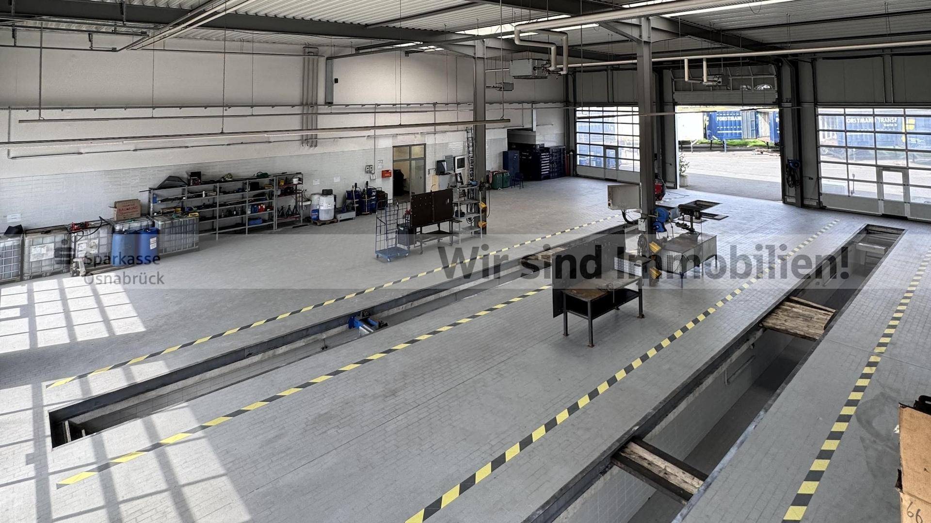Werkstatt mit Grube