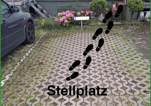 Stellplatz der Wohnung