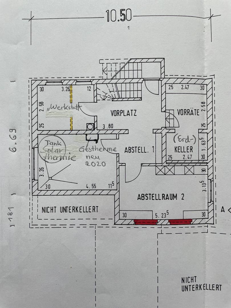 Grundriss Keller