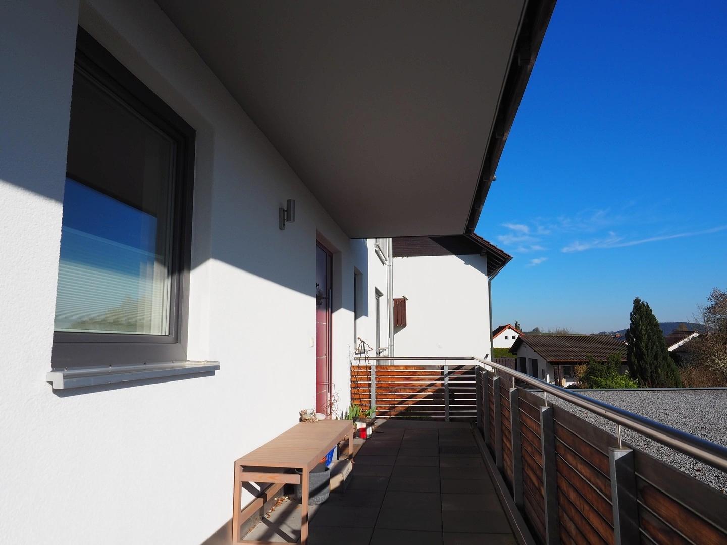 Überdachter privater Zugang