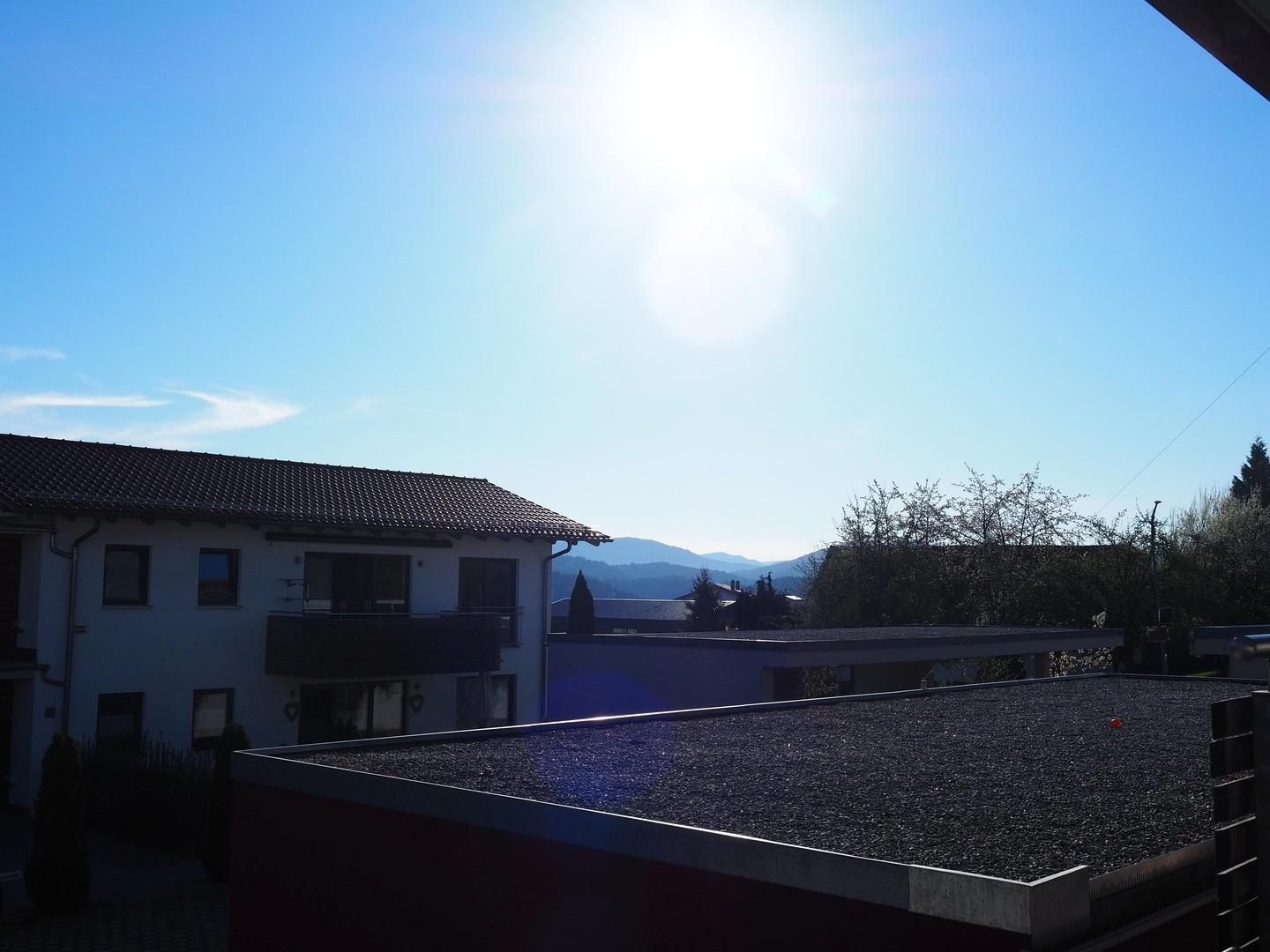 Ausblick vor Haustür