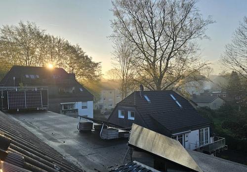 Balkonkraftwerk und Ausblick