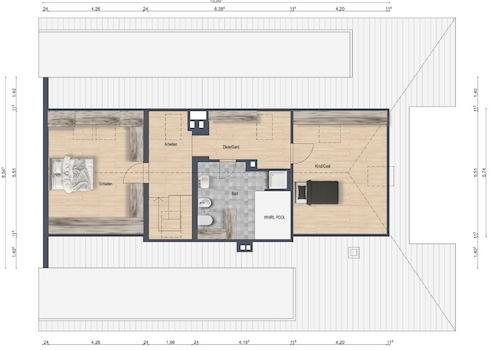 Grundriss Spitzboden