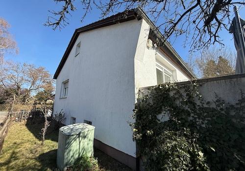 Haus Hintergartenansicht