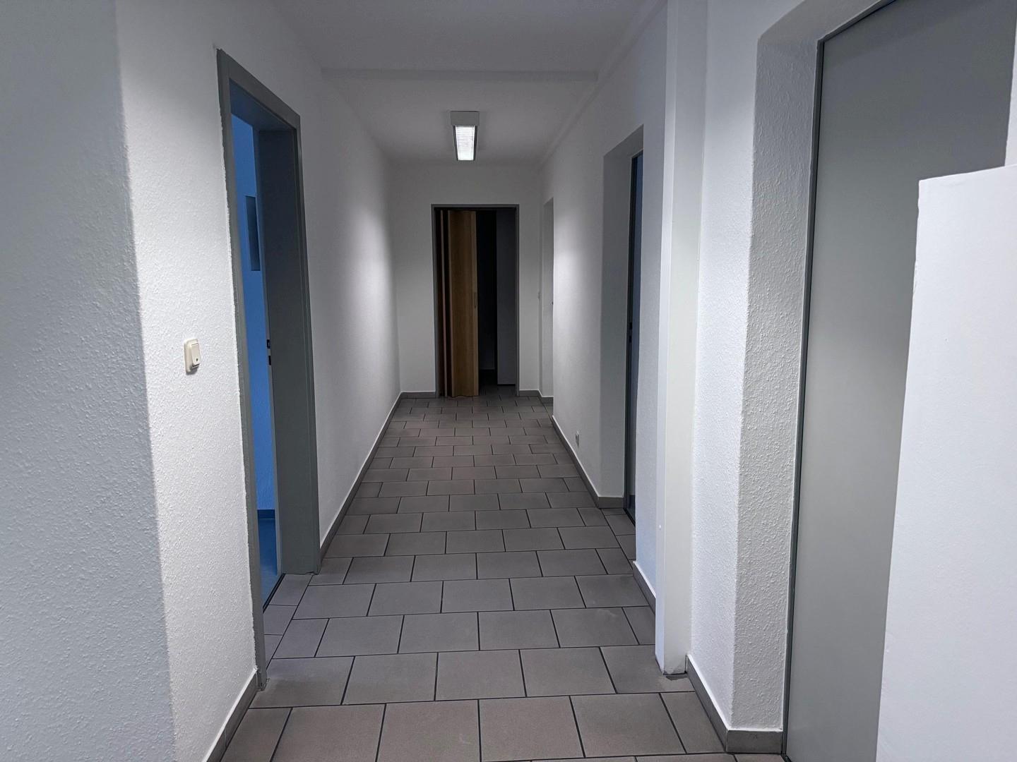 Flur zu den Büros