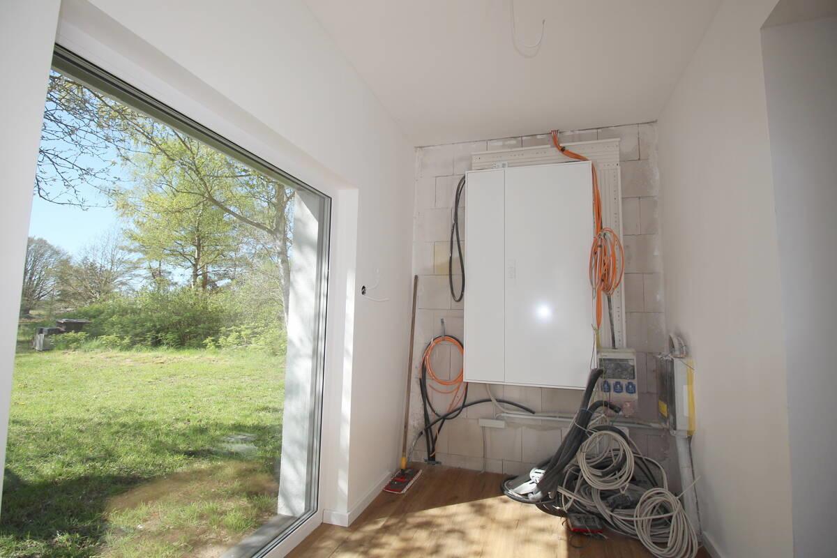 Noch final zu installierender Stromsicherungskasten