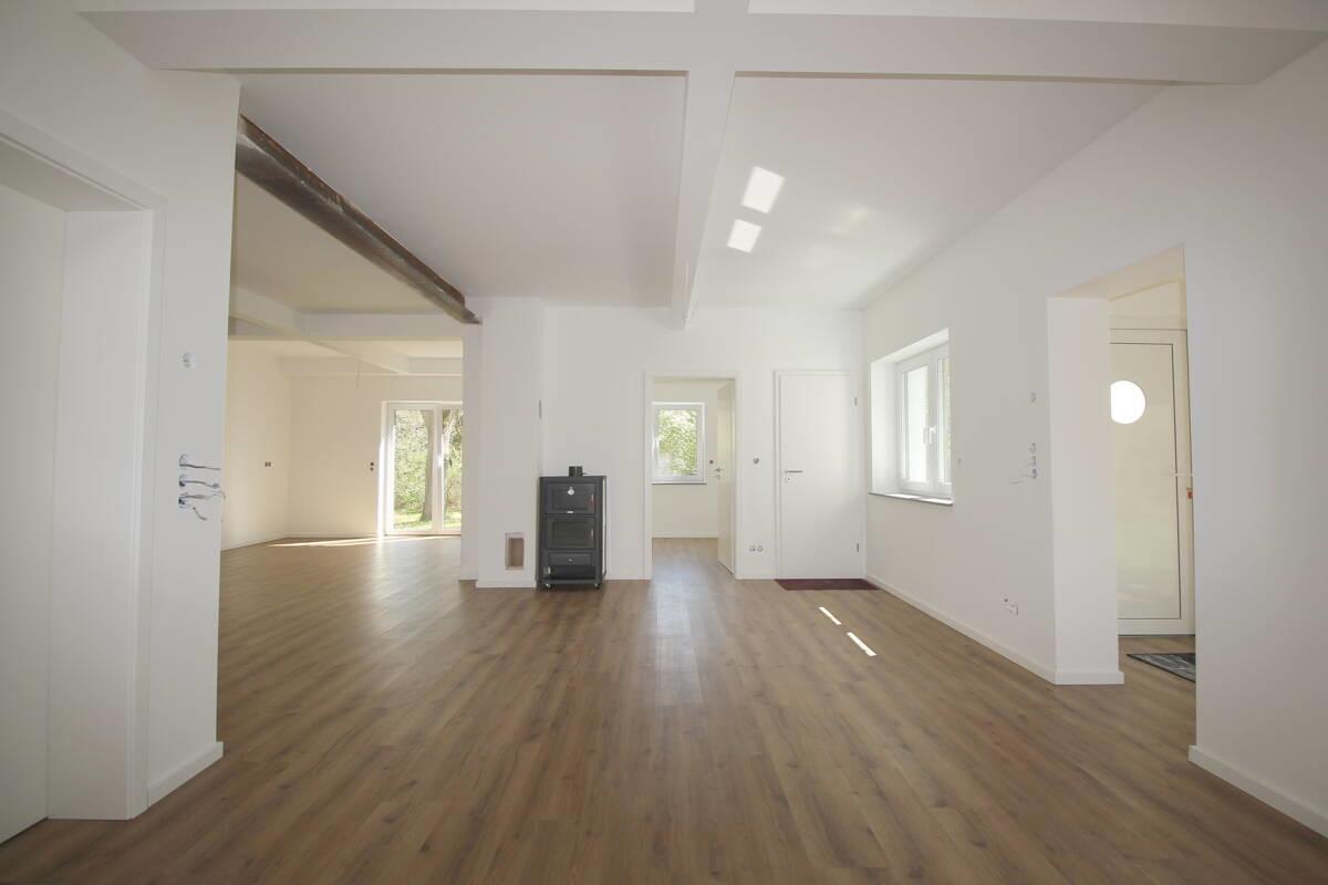 Offene Architektur im Erdgeschoss