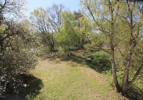 Einmaliger Terrassenblick im OG auf parkähnlichen Garten