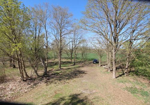 Grundstückszuwegung mit freiem Feldblick