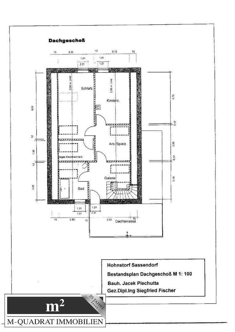 Grundriss DG bemaßt