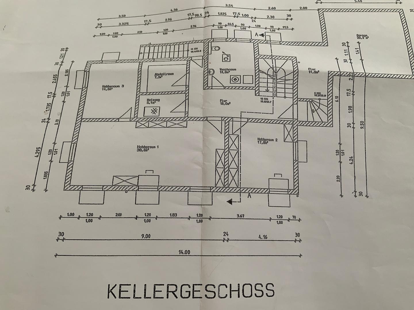Grundriss UG für EG + DG