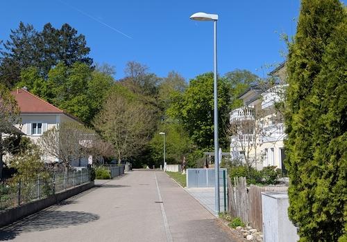 Blick Richtung Park