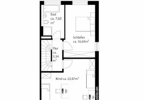 Grundriss Obergeschoss