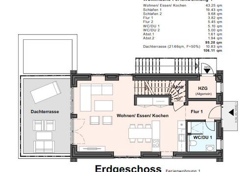 Grundriss EG WE1