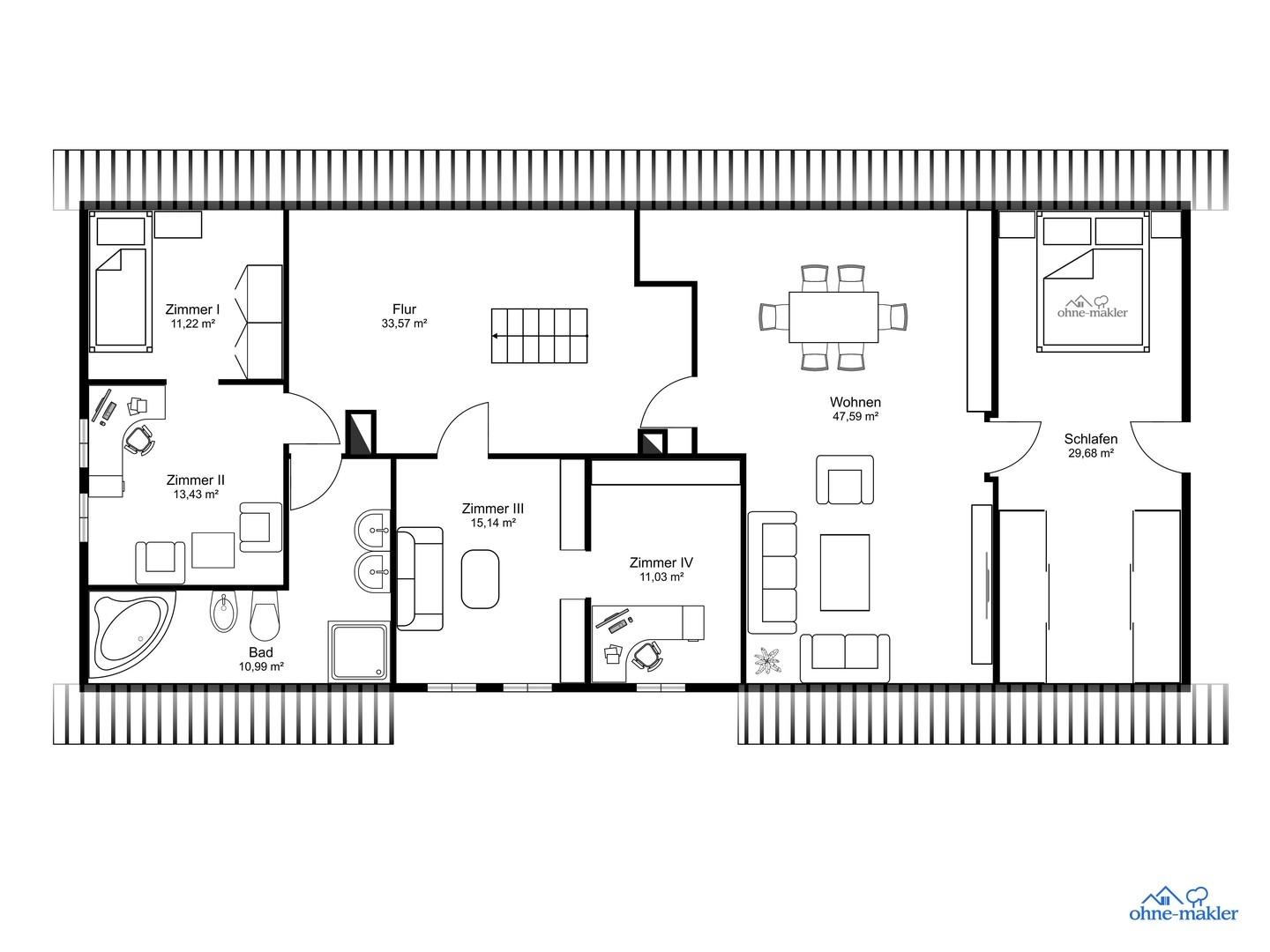 Haupthaus Obergeschoss