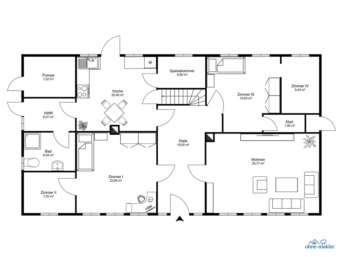 Haupthaus Erdgeschoss