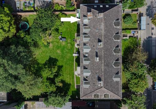 Luftbild mit Garten