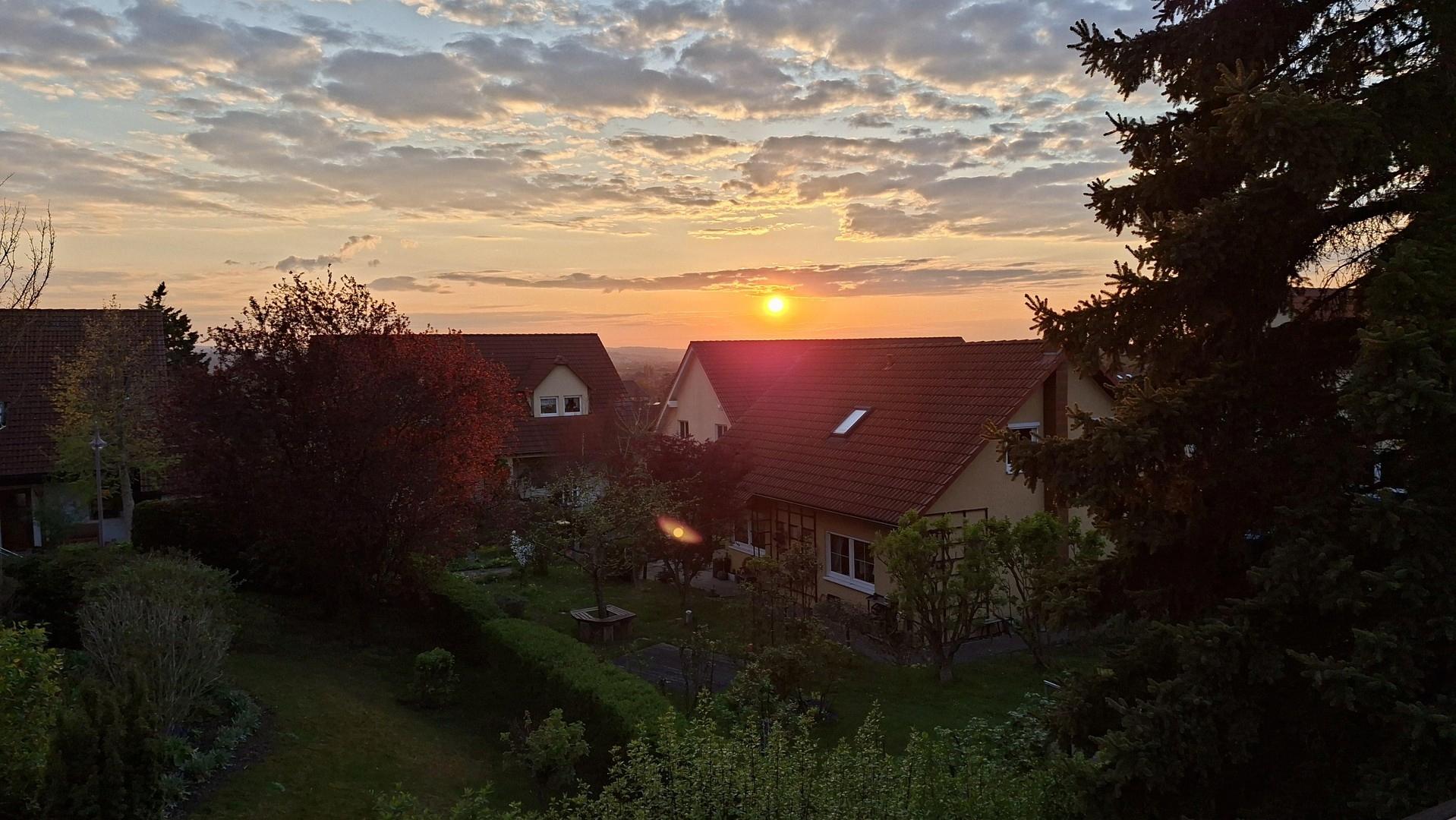 Blick vom Balkon