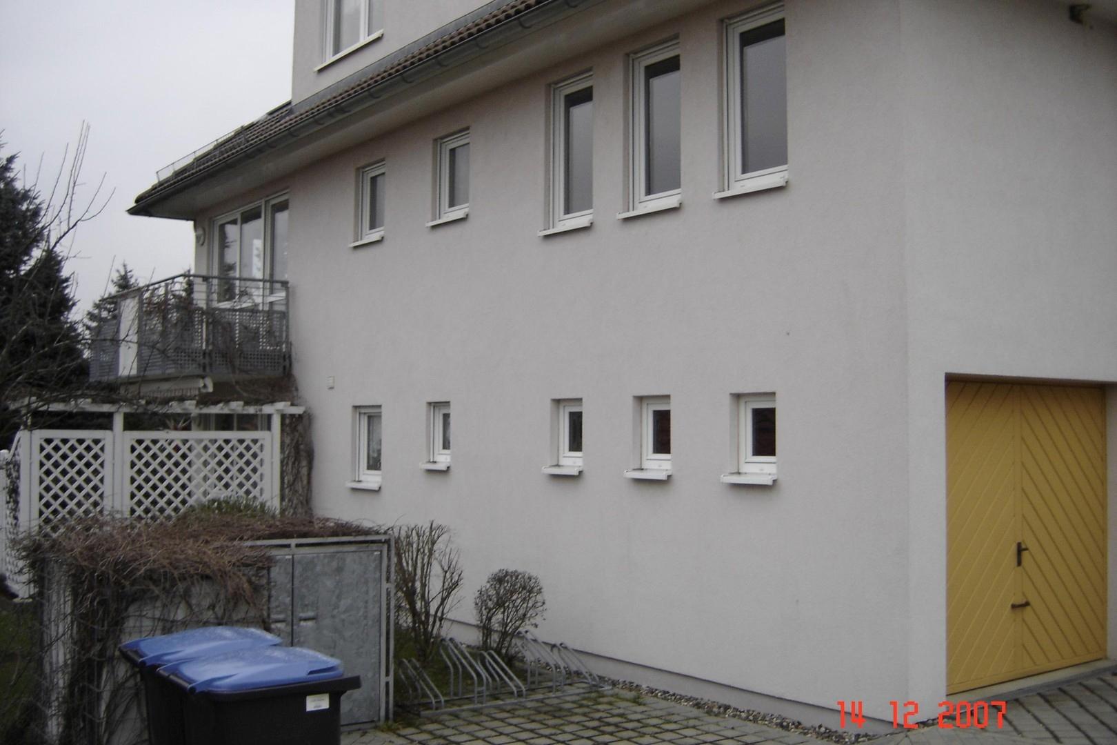 Fassade in Westrichtung