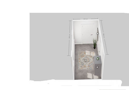 Flur ohne Treppenaufgang OG 