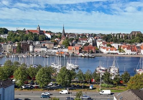 Blick zum Hafen