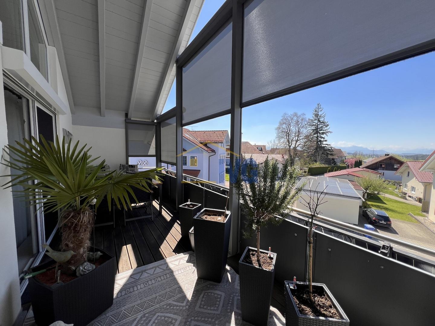 Südbalkon mit Screen