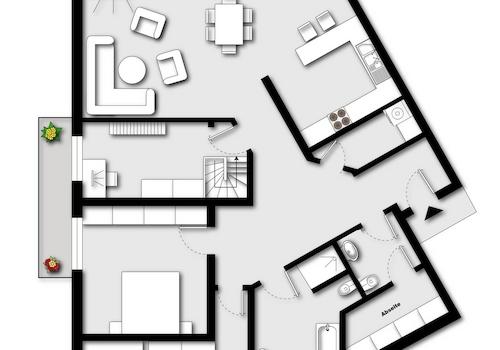 Grundriss (nicht maßstabsgetreu)