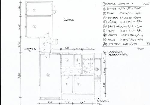 Skizze Grundriss EG