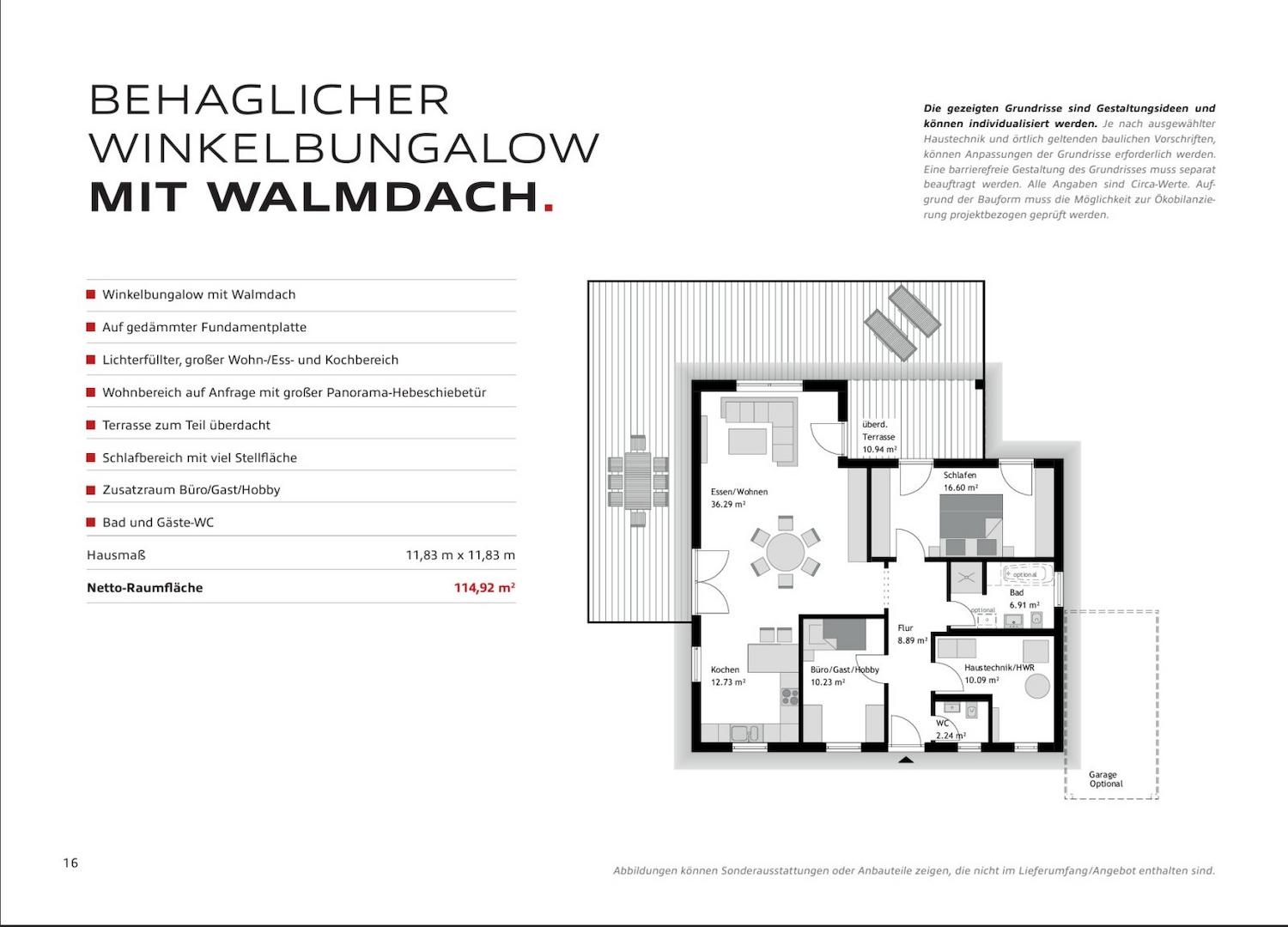 Grundrissvorschlag mit Freiterrasse