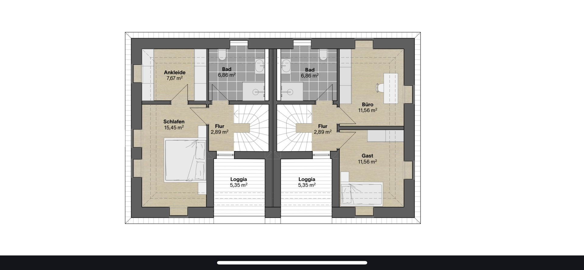 Grundrissbeispiel DG