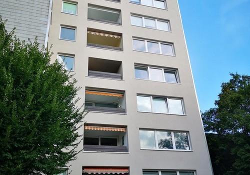 Frisch sanierte Fassade