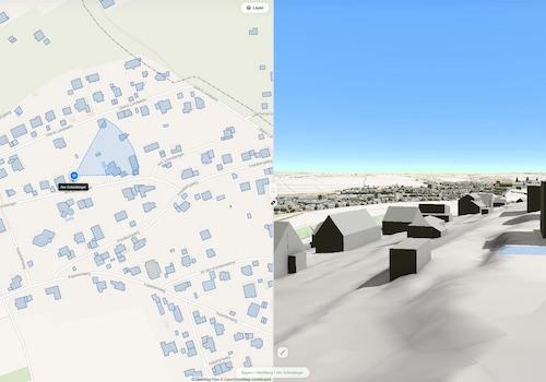 Sichtstudie ohne Bäume